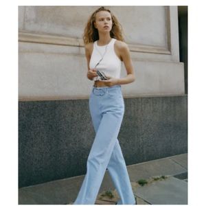 FULL LENGTH WIDE LEG JEANS Sky blue 0/6045/011/403/40